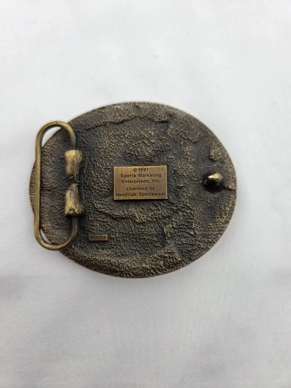 Vintage 1991 Winston Motor Sports 20th Anniversary Belt Buckle
